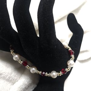 Pearl, Austrian Crystals, and Gold